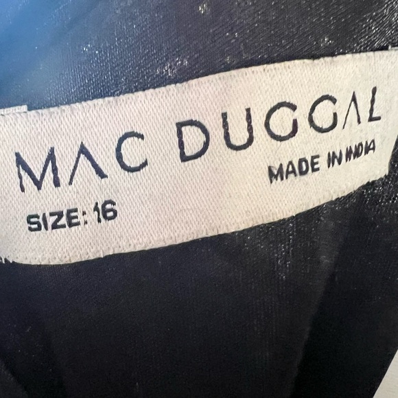 Mac Duggal Long Sleeve Beaded Formal Dress. Style 6135 NWT. Size 16. - Picture 5 of 10